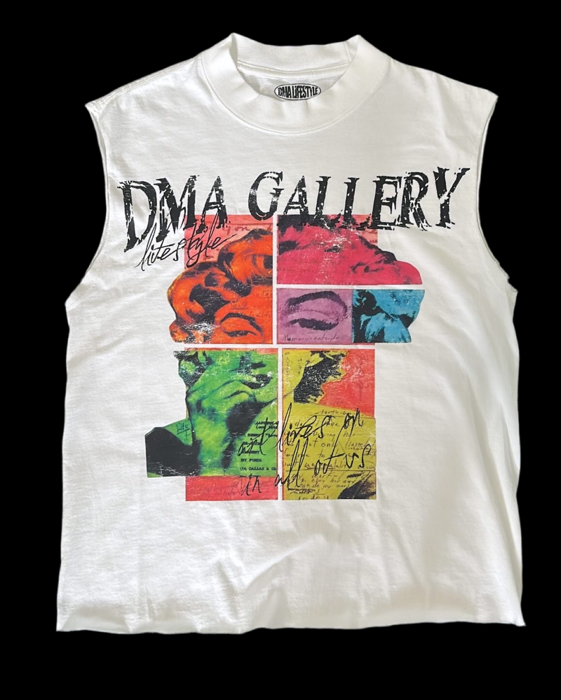 WHITE CLOUD GALLERY MUSCLE TEE
