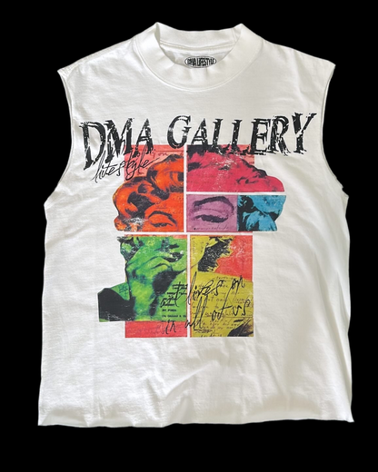 WHITE CLOUD GALLERY MUSCLE TEE